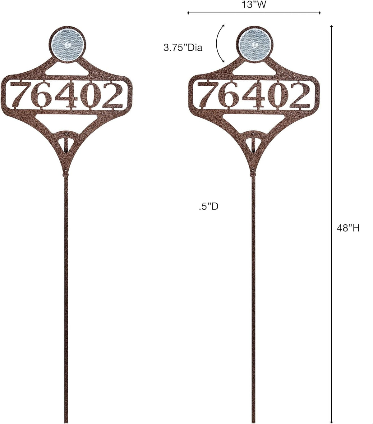 Touch of Class Pathways Custom Address Sign Reflective Driveway Marker Stake Set of Two |