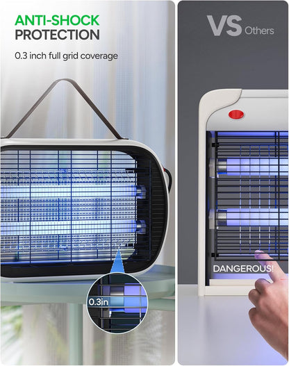 Buzbug Bug Zapper Indoor for 5000 Sq. Ft., 20W Instant Electric Mosquito Zapper, High-Voltage Fly