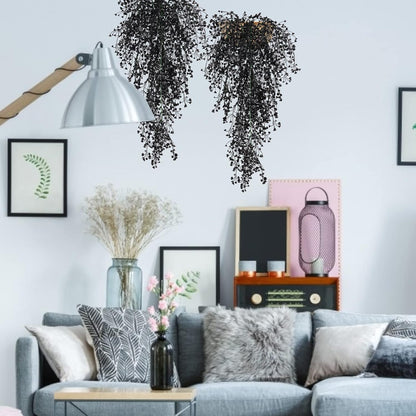 RECUTMS Artificial Hanging Plants Indoor 4 Pcs Artificial Ferns Plants Large Faux Hanging Plant