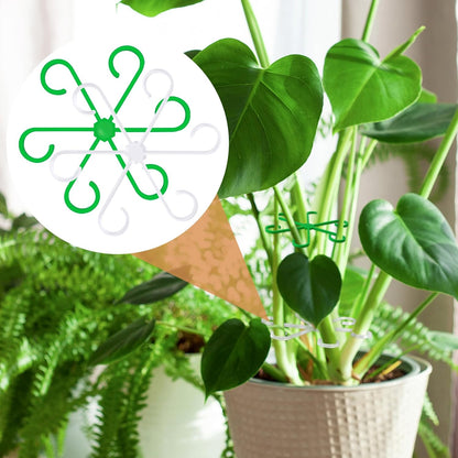 8PCS Plant Stem Support, 4 Sizes Climbing Houseplant Stem Holders, Plastic Reusable Flower Trellis
