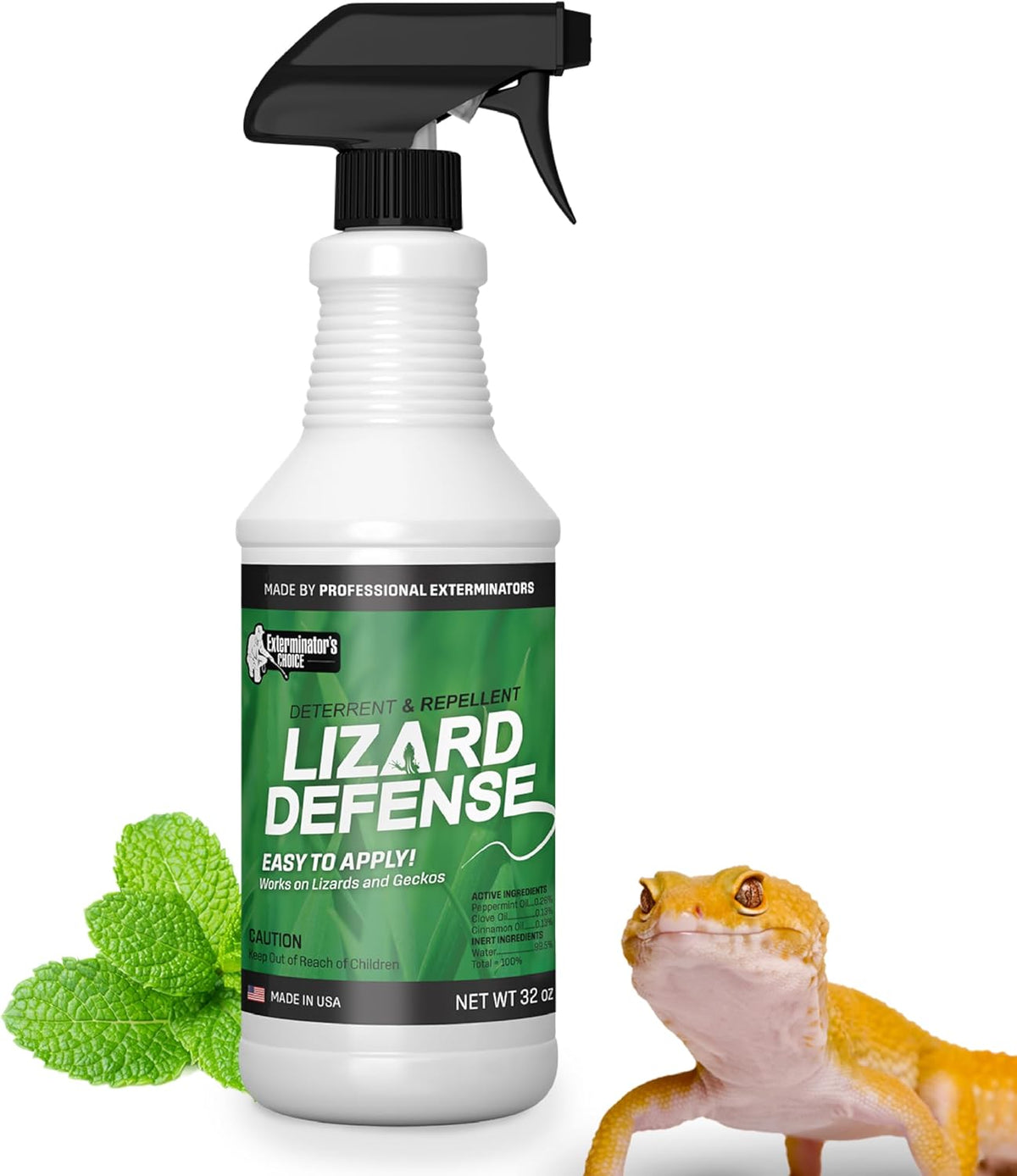 Exterminators Choice Peppermint Oil Defense Spray for Lizards & Bugs - 32 Fl Oz, Peppermint Scent