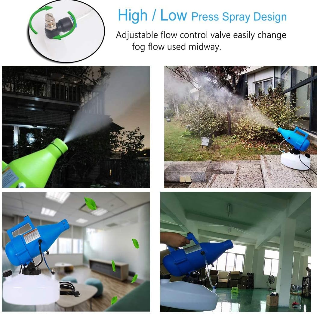 4.5L (1.2 Gallon) Electric ULV Portable Fogger Sprayer Machine Cold Fogger Machine Spraying