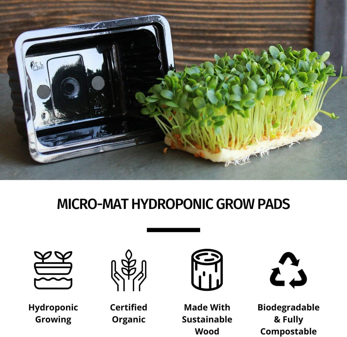 Handy Pantry Micro-Mat Minis Hydroponic Grow Pads - for Organic Production - Plant & Seed
