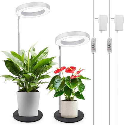 LORDEM Grow Light, LED Plant Light for Indoor Plants Growing, Full Spectrum Desk Growth Lamp with