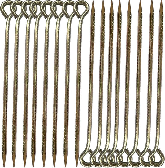 16 Inch Rebar Stakes ，Metal Stake Ground，Ground Anchor,Heavy DutyTent Stakes ，Baking Paint Metal