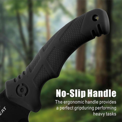 REAT Machete with Saw,16" Heavy Duty Machete with Sheath, Dual-Purpose Gardening Machete Knife for