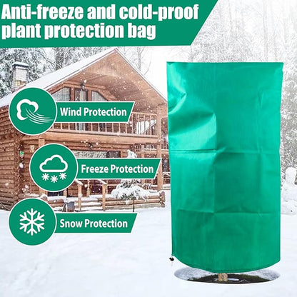 4 Pack Plant Covers Freeze Protection for Winter, 2.2oz/yd² Frost Blankets Cloths With