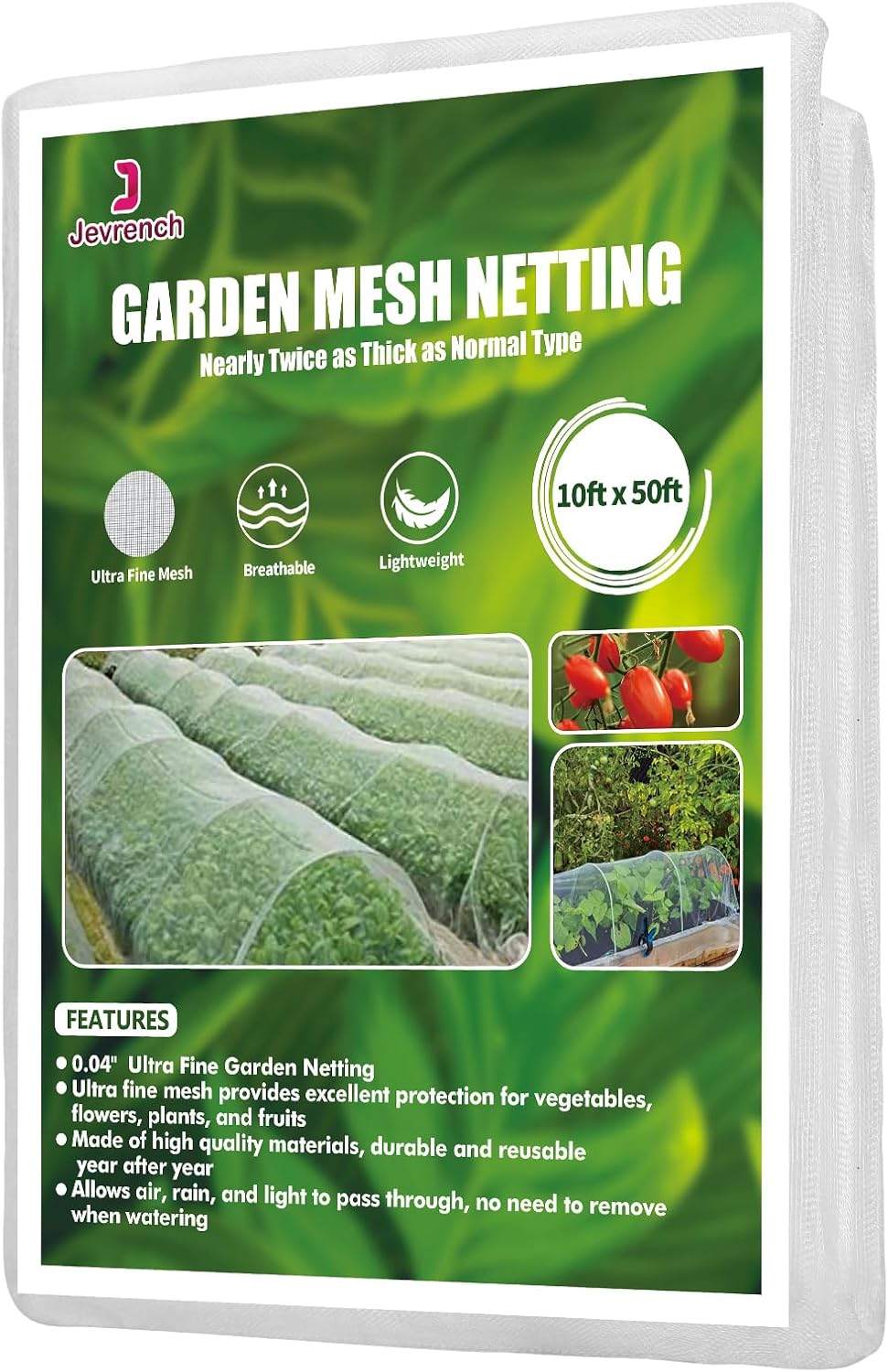 Garden Netting, Jevrench Durable Ultra Fine Garden Netting, Garden Plant Cover Row Cover Makes