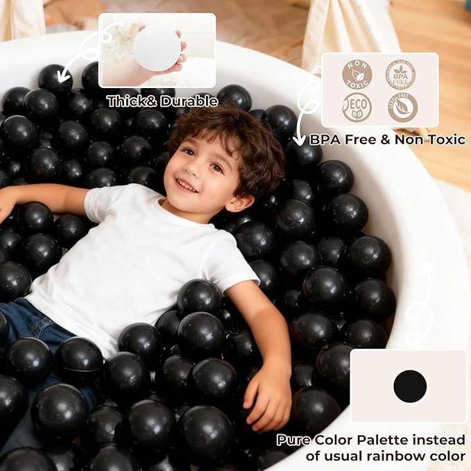 TRENDPLAY Plastic Balls for Ball Pits - Hollow Balls- Safe and Exciting Playtime - Perfect for Baby