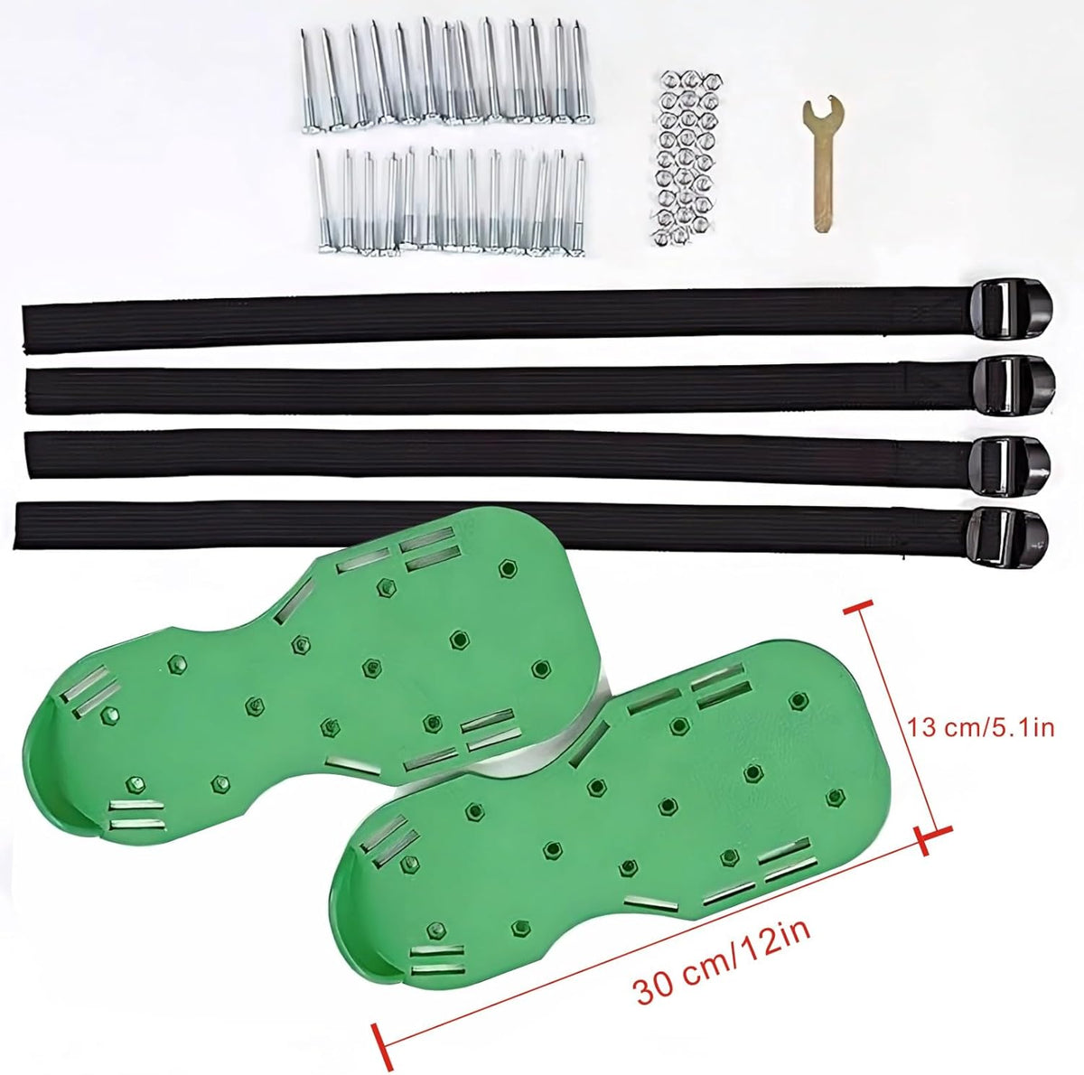 Lawn Aerator Shoes Upgrades Aeration Shoes for Lawn Heavy Strap Spike Shoes for Grass Soil Aerating