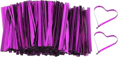 PATIKIL Bag Twist Ties 2 Inch, 800 Pcs Metallic Bread Ties for Treat Plastic Bags Gift Wrapping