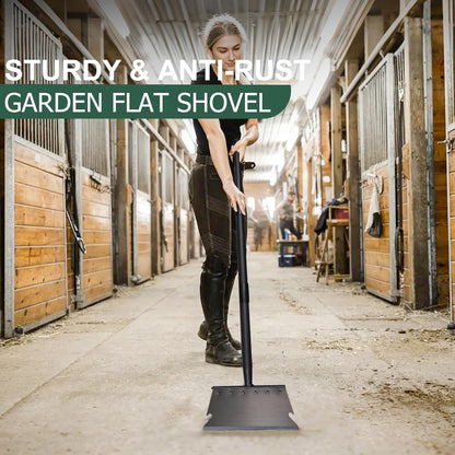 Garden Cleaning Shovel, Ice Scraper, 59 Inch Adjustable Handle Heavy Duty Garden Tool