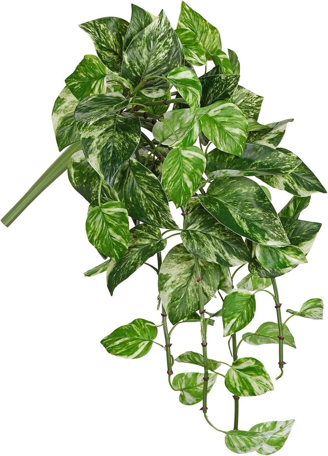 Hollyone Artificial Pothos Hanging Plants 25" Fake Ivy Vine Faux Ivy Pothos Leaves Hanging Plant