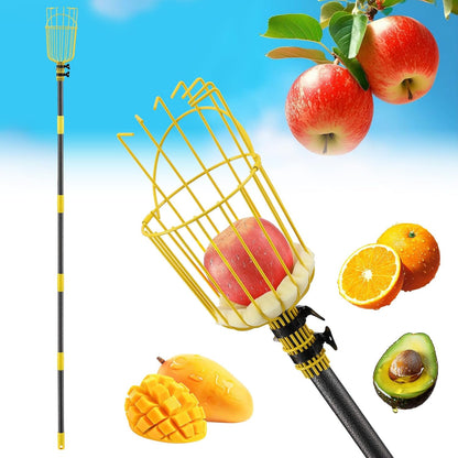 Fruit Picker Pole Tool – Ladder-Free Harvesting Aid, Safe for Elderly and Children, Durable