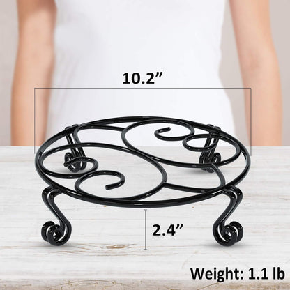 Yimobra Original Patented Plant Stand for Flower Pot Heavy Duty Potted Holder Indoor Outdoor, Metal