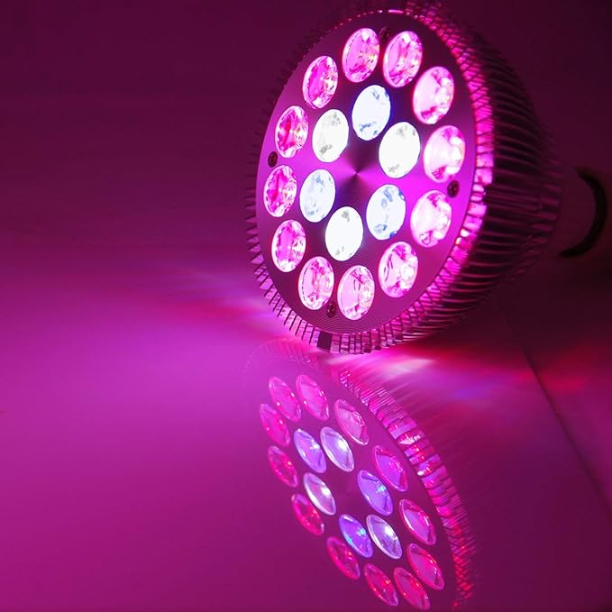 ABI 18W Full Spectrum LED Grow Light Bulb PAR38 (Blue 450-460nm, Red 620-630 nm, Deep Red 660nm