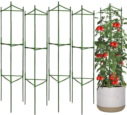 Moirsunt 4Pack Tomato Cages Plant Cages 4ft Multifunctional Tomato Support Garden Trellis Tomato