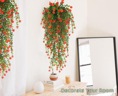 Faux Hanging Plants Hanging Greenery Outdoor Artificial Vines for Outdoors Hanging Plants with