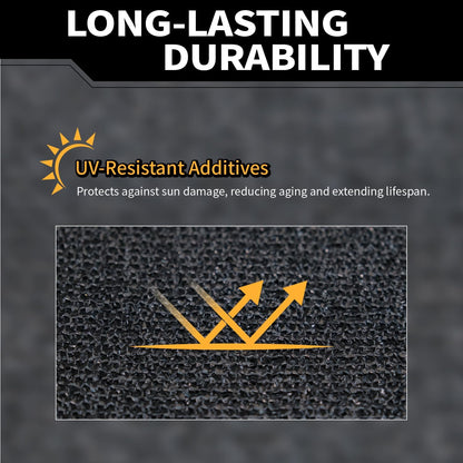 6x50Ft Garden Privacy Fence Screen, 145GSM Heavy Duty 90% Blockage Windbreak Mesh Tarp with