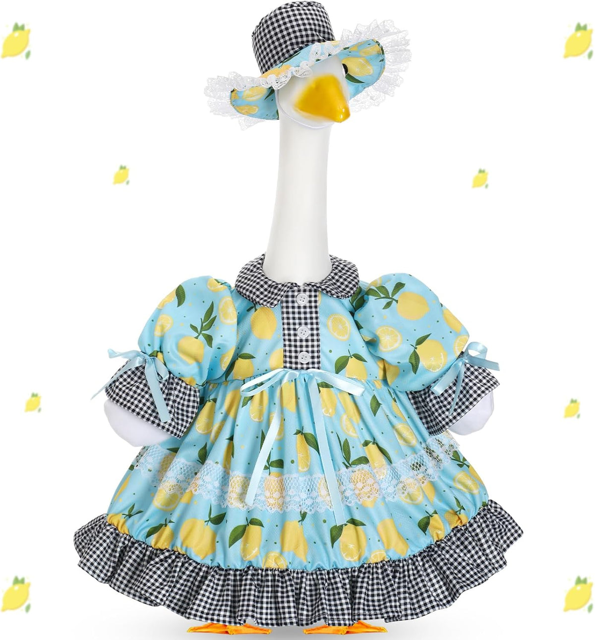 Lolita Goose Outfit Set for 23'' H Plastic Porch Cement Statue Cute Lolita Skirt Fall Spring Summer