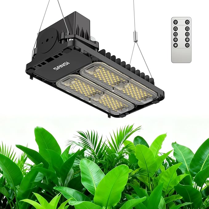 SANSI Grow Lights for Indoor Plants Full Spectrum, 100W(750W Equiv) Plant Light with Optical Lens