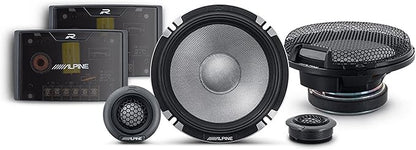 Alpine 6.5" R2 Pro-Series High-Resolution Speaker Bundle - A Pair of R2-S6533-Way Component
