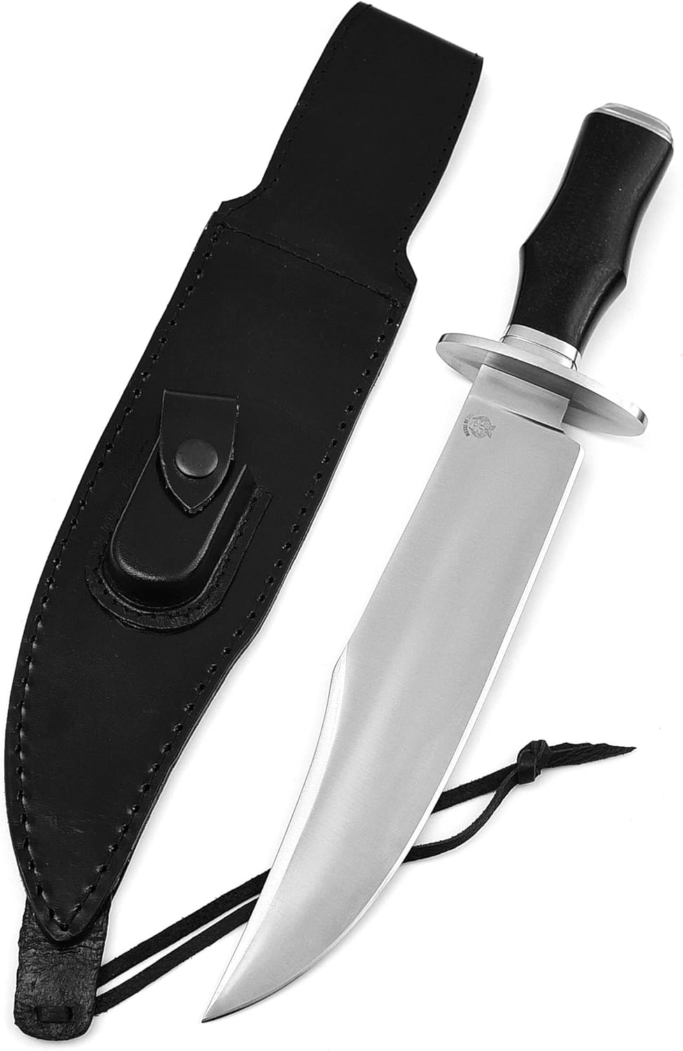 Survival Hunting Knife with Sheath, Handmade 15-inch Full Tang D2 Fixed Blade Tactical Bowie Knife