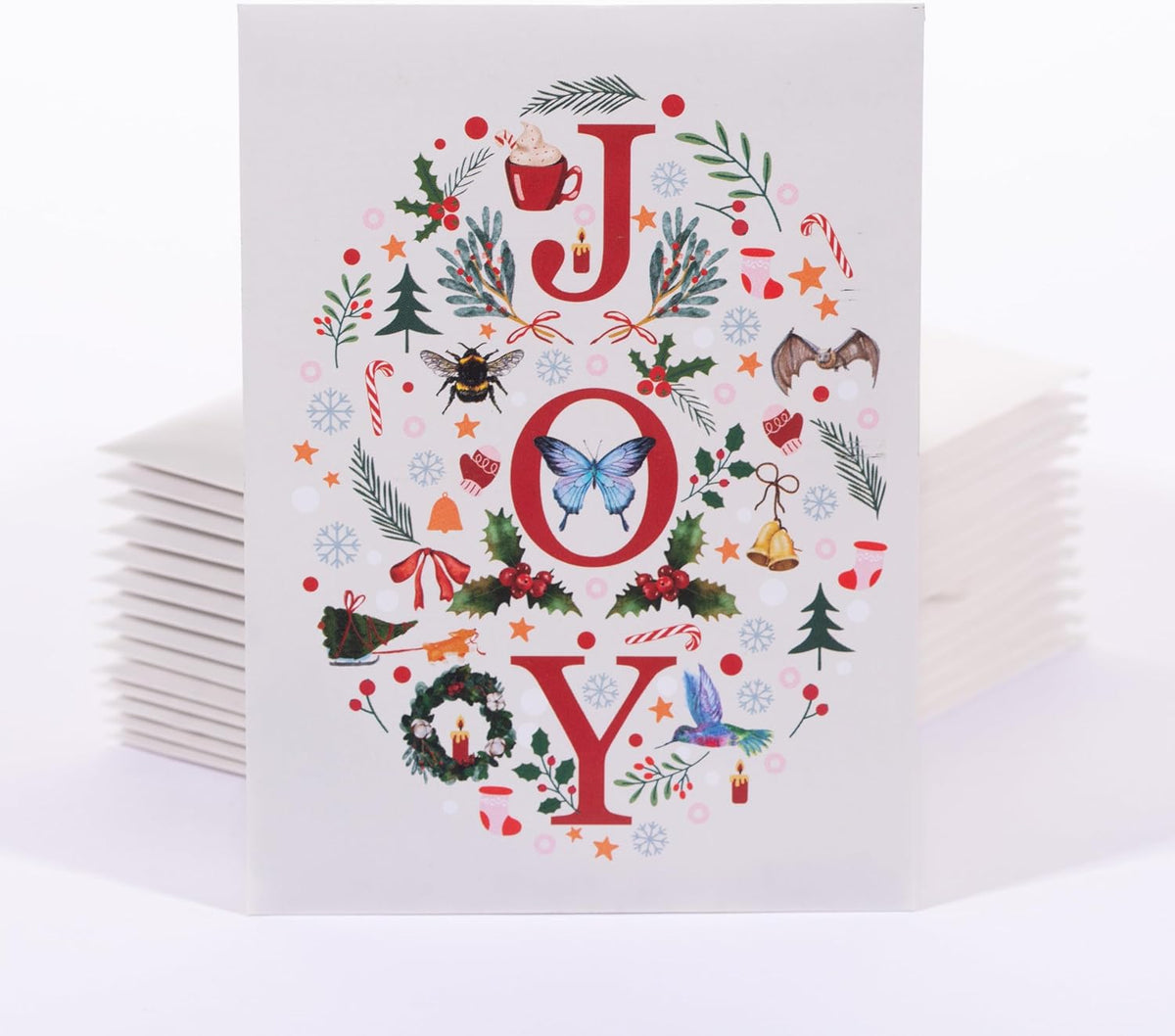 Holiday Joy- Wildflower Seeds Seed Packets - 25 Seed Packs - Perfect Eco-Friendly Gift oo Holiday