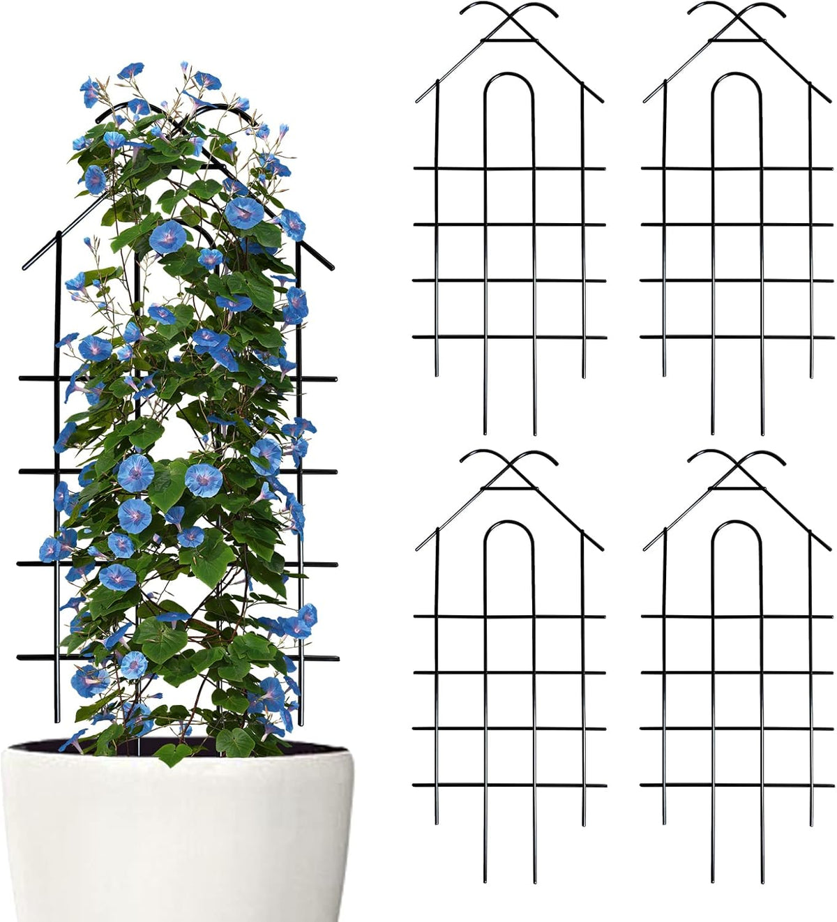 ARIFARO 40'' Metal Garden Trellis Indoor/Outdoor Sturdy Plant Trellis for Potted Plants,House