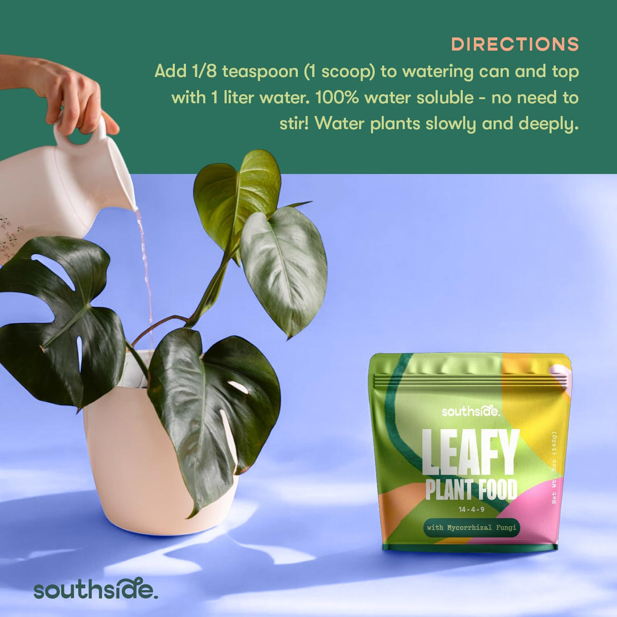 Leafy Plant Food with Mycorrhizal Fungi - Use Year-Round - Makes 200 Liters Gentle Houseplant