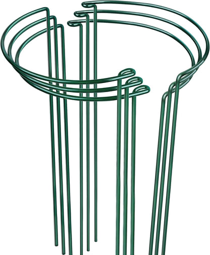 LEOBRO 24 Inch Plant Support Stakes, 6PCS Plant Stakes, Peony Cages and Supports, Garden Stakes