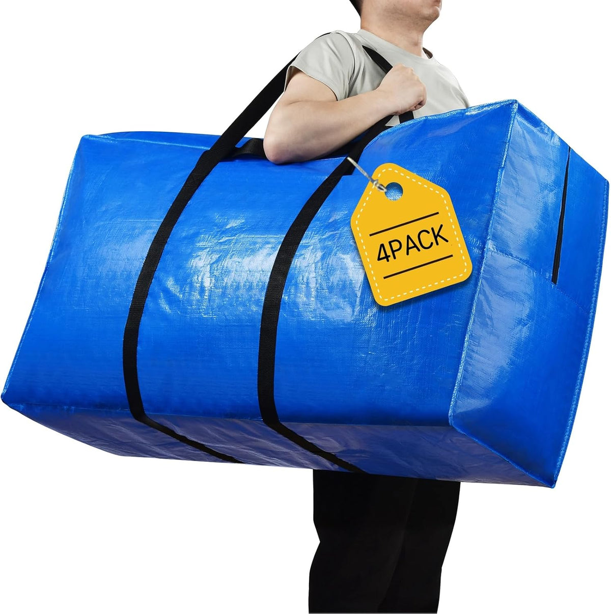 57 Gallon Extra Large Storage Bags, XXL Jumbo Large Moving Bags Heavy Duty, Storage Totes Moving