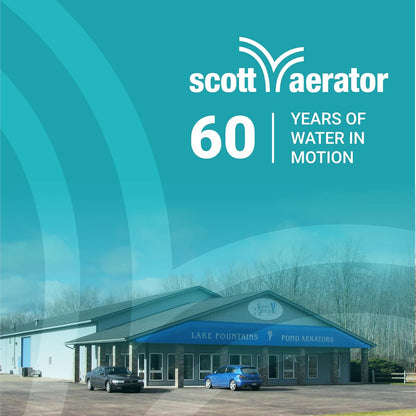 Scott Aerator 3/4 Horse Power 230V Muck Blaster - 100ft Cord | 3/4 Horse Power Aquasweep w/Truss