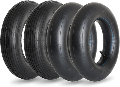 GIGOOL 4.80/4.00-8" Replacement Tire and Inner Tube Set, 2 Pack, 15" Heavy Duty Tire and Wheel