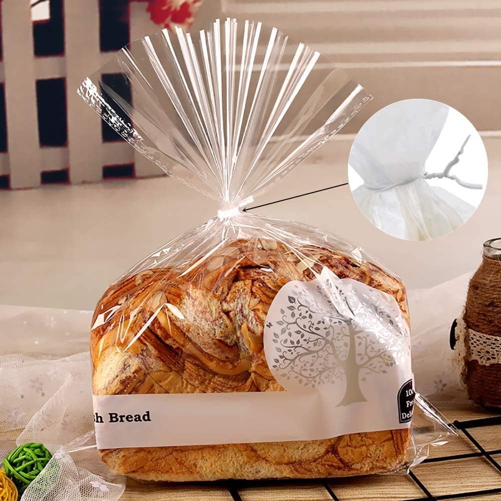 Paper Twist Ties 1000Pcs 6Inch White Color Cable Ties for Making Facial Face Mask Plants Party