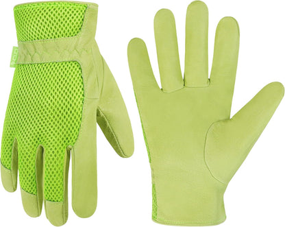 HANDLANDY Women Safety Work Gloves Utility Touch Screen Working Grip Glove for Yardwork Gardening