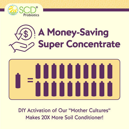 SCD Probiotics ProBio Balance Plus - Make 20X More Soil Conditioner - Super Concentrate Of