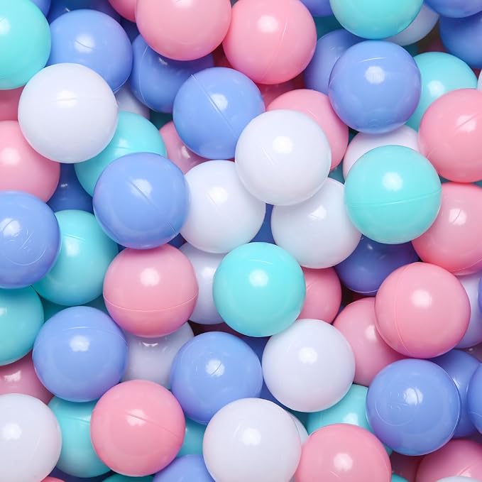 TRENDPLAY Plastic Balls for Ball Pits - Hollow Balls- Safe and Exciting Playtime - Perfect for Baby