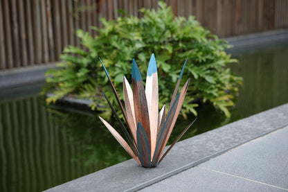 Homight Metal Agave Plants Outdoor Decor Mexican Yard Art Plants Garden Decor for Outside Metal Art