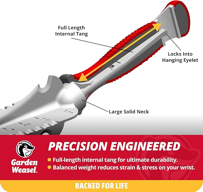 Garden Weasel Multi-Use Transplanter | Dig, Cultivate, Plant, Weed | Planting and Gardening Hand