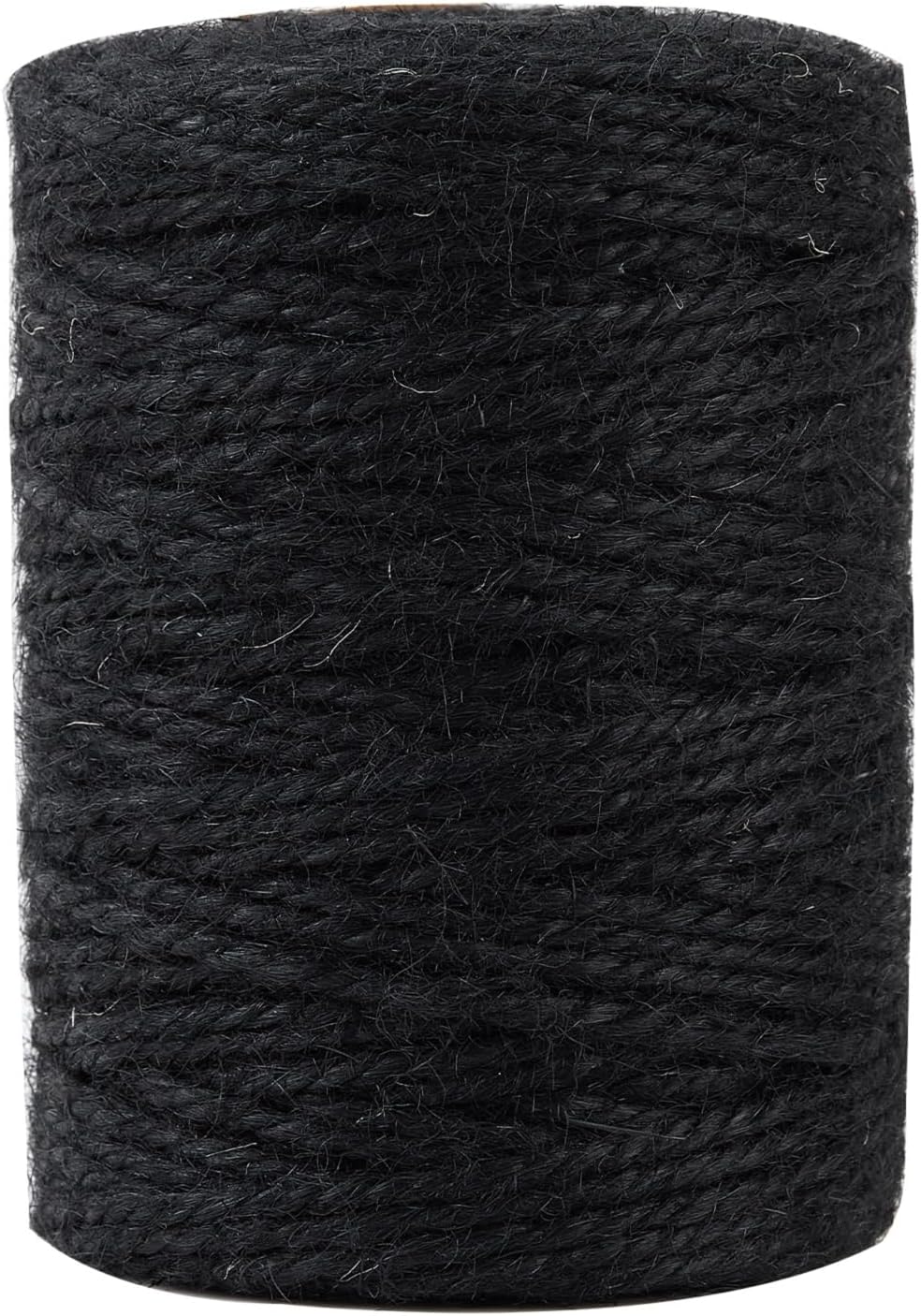 3mm 328 Feet Black Natural Jute Twine, for Crafts Gift, Craft Projects, Wrapping, Bundling