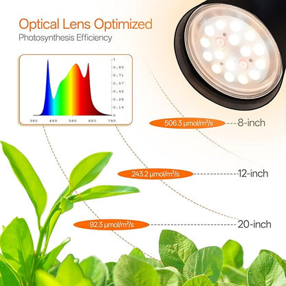 Bstrip Grow Lights for Indoor Plants, 4 Head Floor Grow Light Stand with Flexible Gooseneck, 3800K