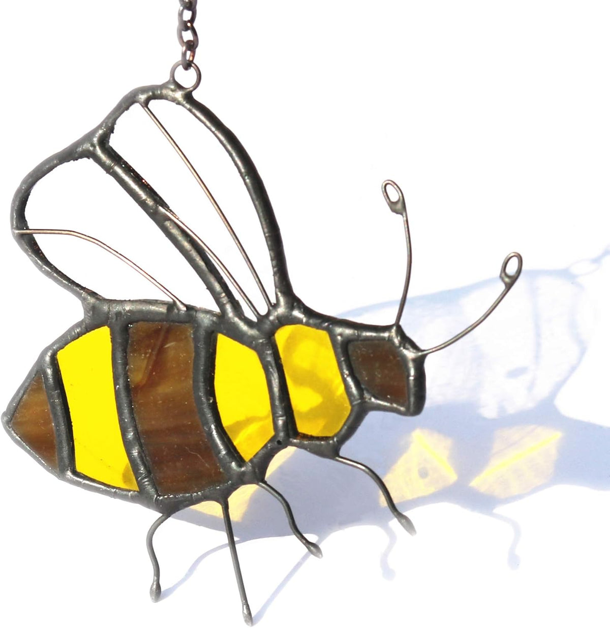 Bee Suncatcher Colored Glass Window Hanging Bee Ladies Mother Lover Grandmother Decorations and