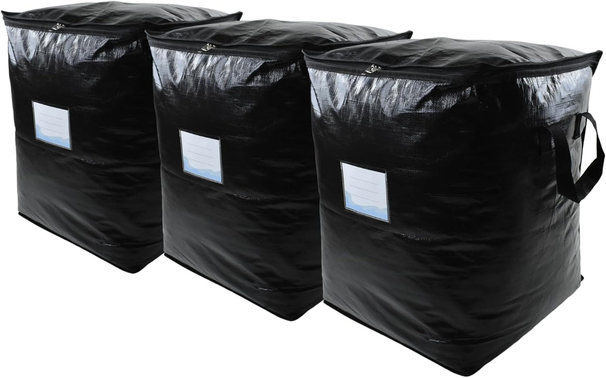 3 Pack 91L Storage Bags for Clothes, Moving Bags Heavy Duty Extra Large with Reinforced Handle