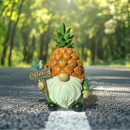 Pineapple Gnome Garden Gnomes Outdoor Gnome with Pineapple Decor for Home Yard Garden Patio Lawn