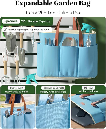 VerdantVibes 9-Piece Garden Tool Set - Heavy Duty Gardening Hand Tools with Ergonomic Non-Slip