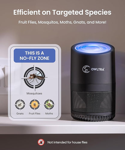 OWLTRA IMT-L70 Indoor Electric Insect Trap, Catcher & Killer Lamp for Fruit Flies, Mosquitos