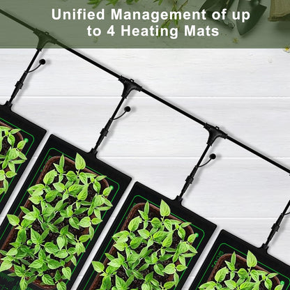 4in1 Seedling Heat Mat,Warm Hydroponic Heating Pad for Indoor Seed Starting,Brewing and