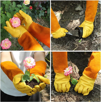 Acdyion Gardening Gloves for Women/Men Rose Pruning Thorn & Cut Proof Long Forearm Protection
