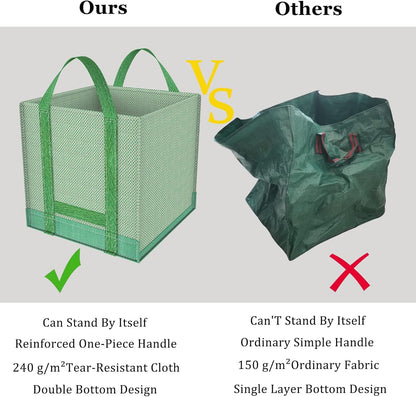Reusable Yard Waste Bags/Lawn Bags/Leaf Bags, Collapsible Garden Bag, Pop Up Garden Bag, Heavy Duty